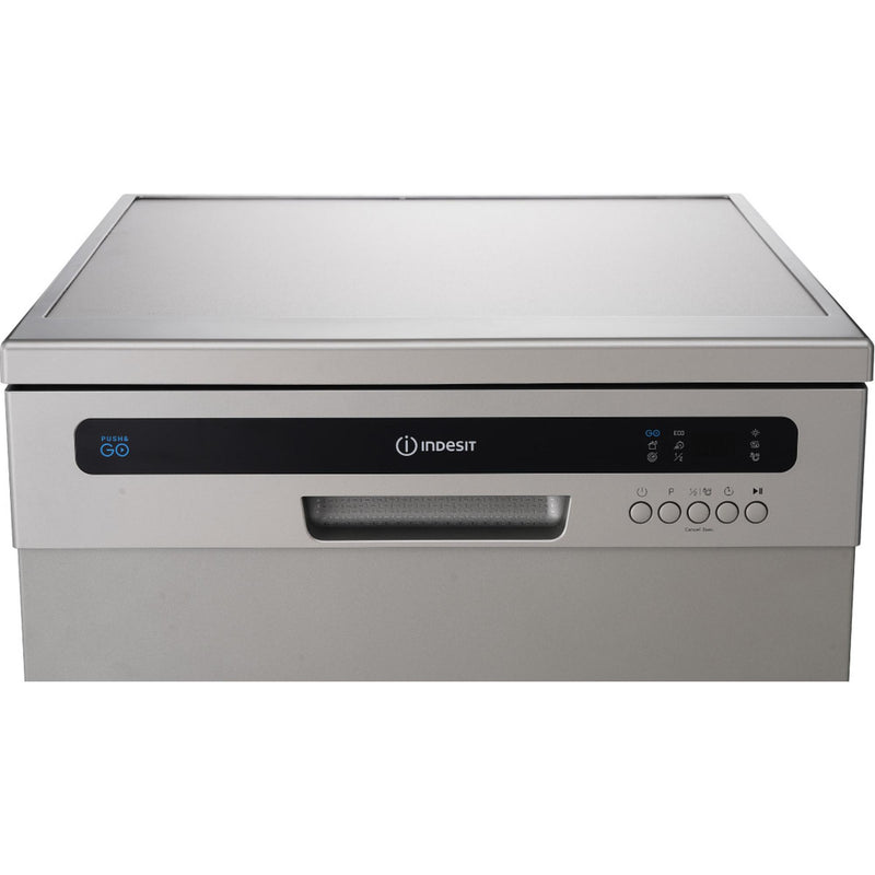 Indesit IN2FE13CNO7SUK 13 Place Setting Push&Go Freestanding Full Size Dishwasher - Silver