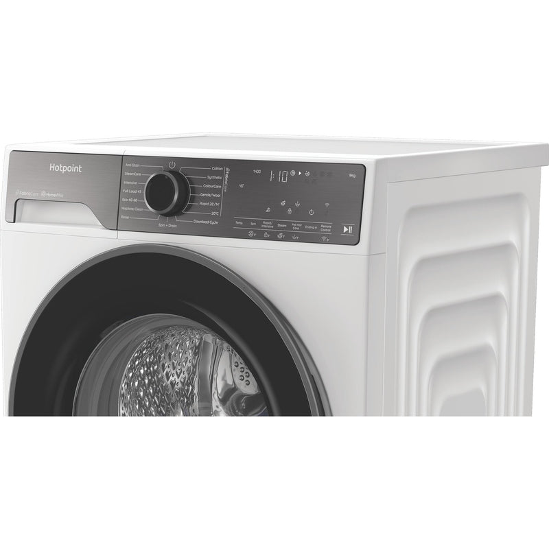 Hotpoint HB93WWCAREUK Fabric Care Freestanding 9kg 1400rpm Washing Machine with HomeWhiz - White