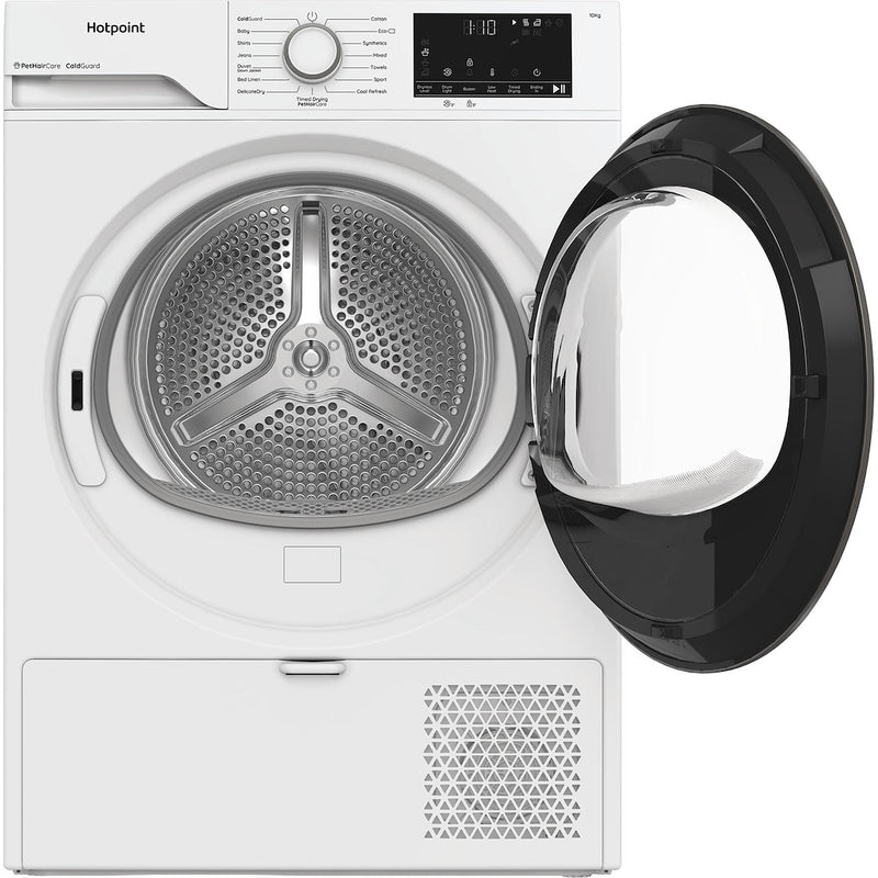 Hotpoint CHD103MWWUK Freestanding 10kg Heat Pump Tumble Dryer with PetHairCare