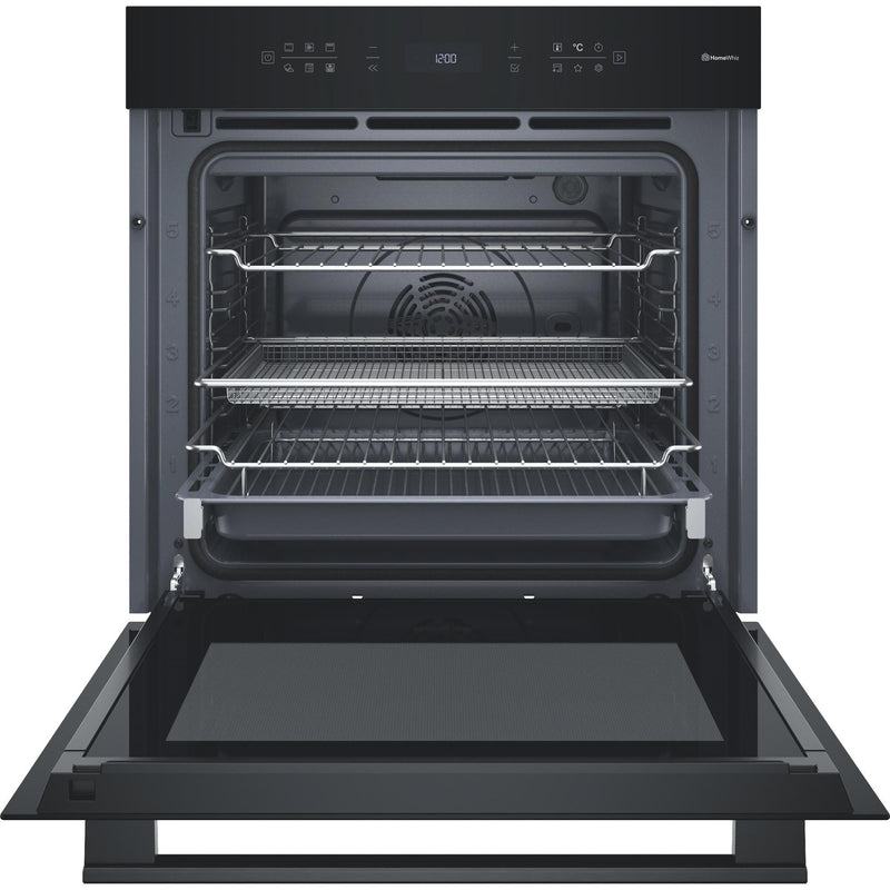 Hotpoint HOI68PT1SBUKC Class 6 60cm Built-In Single Pyrolytic Oven with ActiveMultiflow and Air Fry - Black