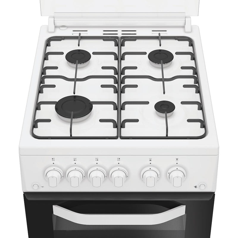 Hotpoint HDG5GCW Freestanding 50cm Gas Double Cooker - White