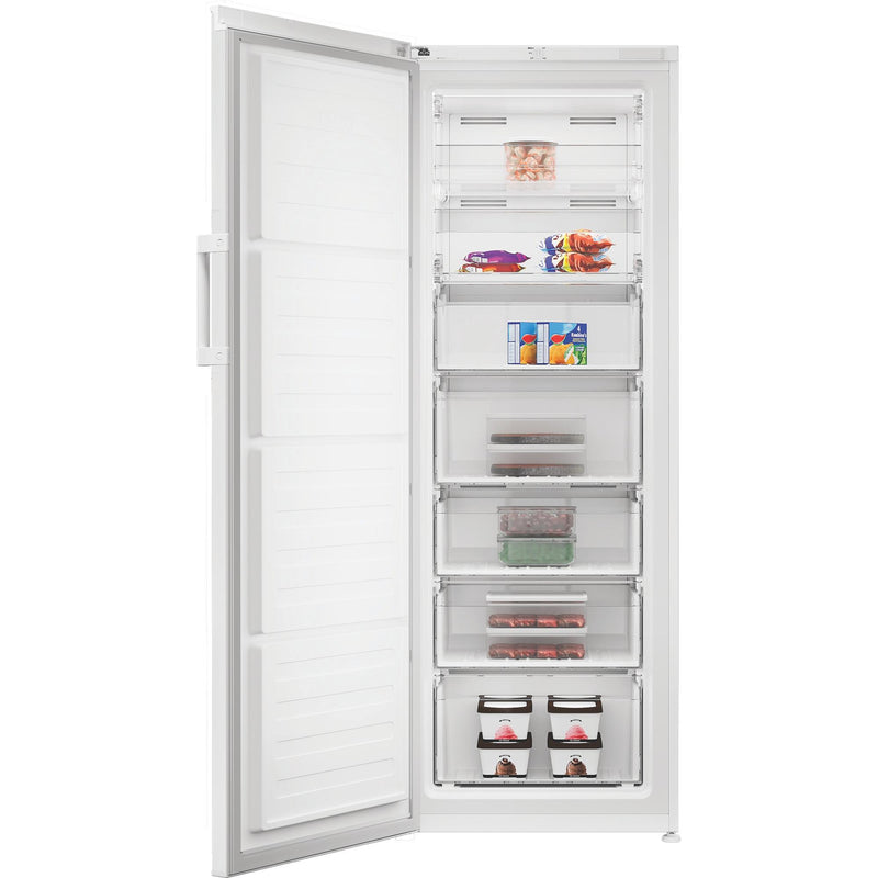 Indesit MFINF1292W4UK 256L Freestanding Frost Free Tall Freezer - White