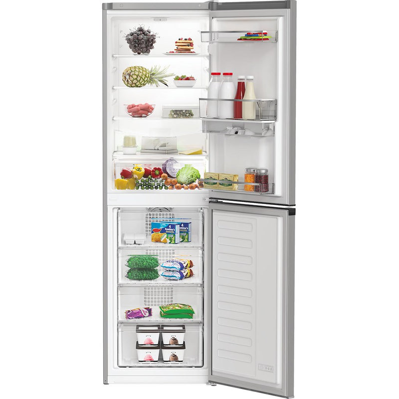 Hotpoint HPKH 1261W S4UK Freestanding 50/50 No Frost Fridge Freezer with Water Dispenser - Silver