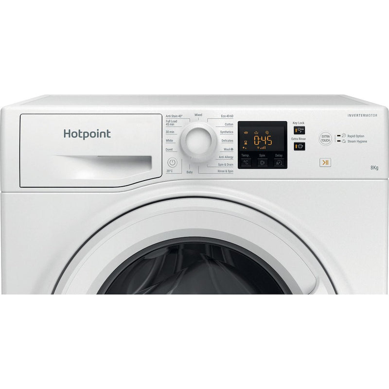 Hotpoint NSWF 846 W UK Anti-Stain 8kg 1400rpm Washing Machine - White