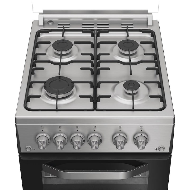 Hotpoint HDG5GCX Freestanding 50cm Gas Double Cooker - Inox