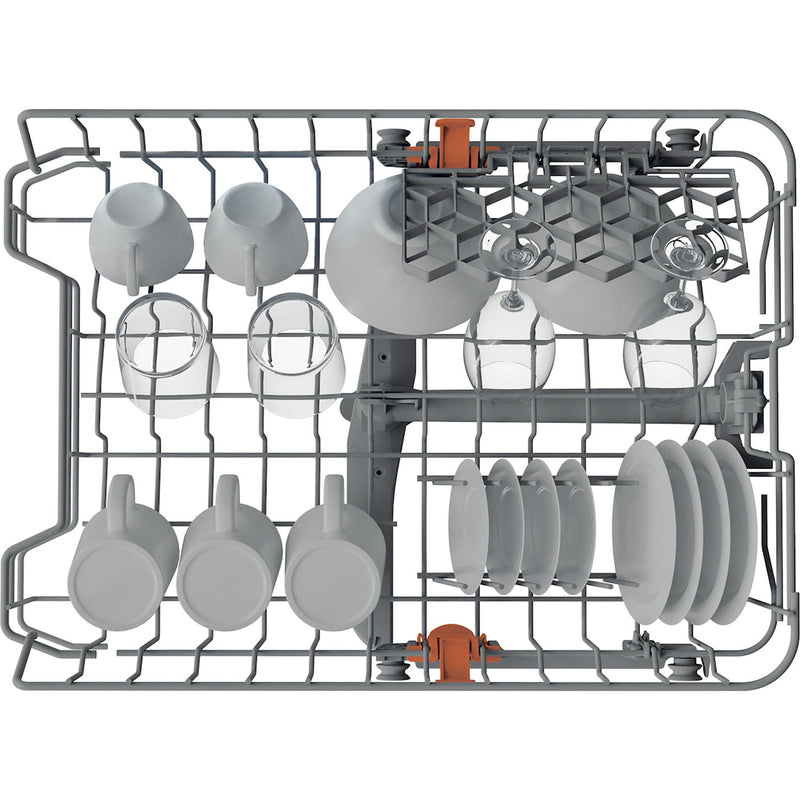Hotpoint HP2FD10CS90BUK 10 Place Setting Freestanding Slimline Dishwasher with Rapid Wash - Black