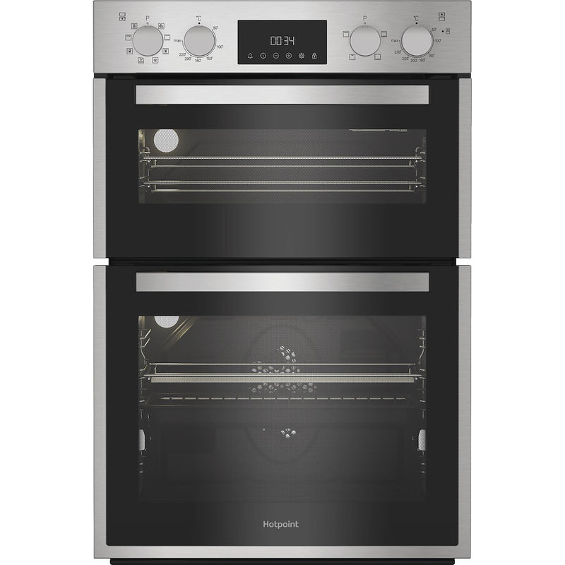Hotpoint DIH82D1IX Built-In Electric Double Oven - Stainless Steel