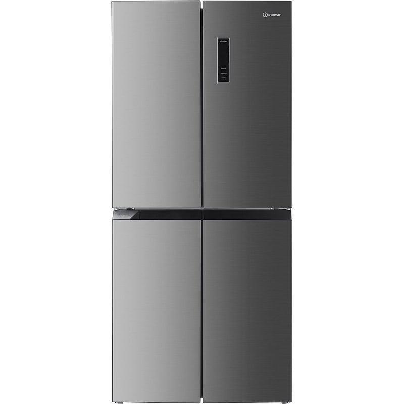 Indesit Push&Go INGF 6421 XP4UK Total No Frost 4 Door American Fridge Freezer - Inox