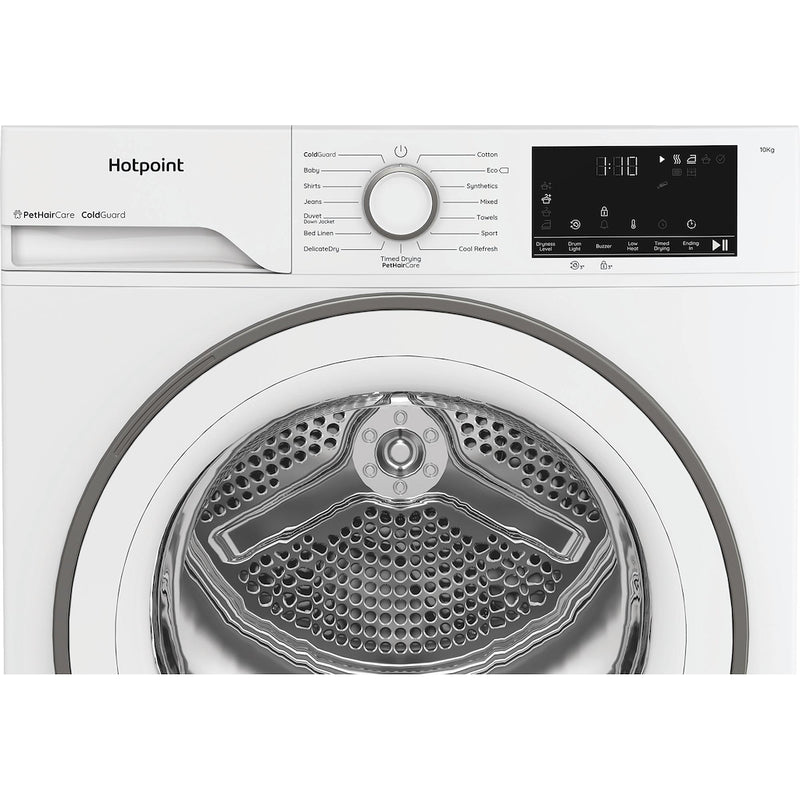Hotpoint CHD103MWWUK Freestanding 10kg Heat Pump Tumble Dryer with PetHairCare