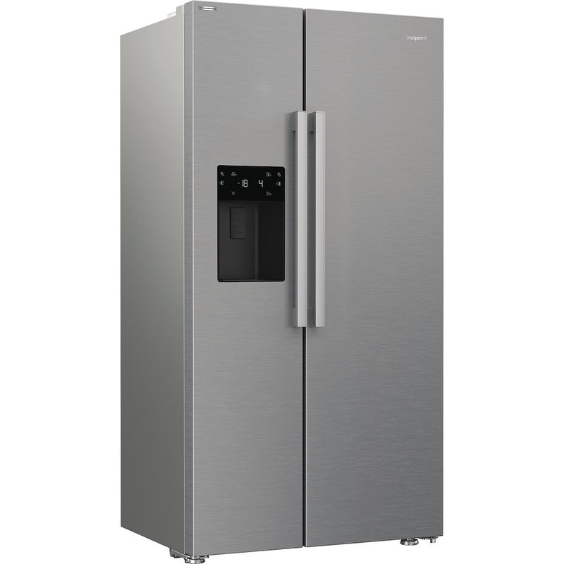 Hotpoint HPG26573WXP4UK Freestanding American Style Fridge Freezer - Inox