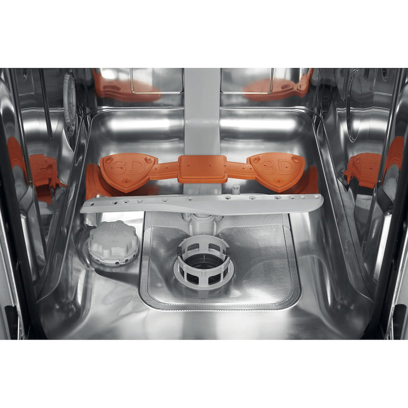Hotpoint HP3FC10BS7A0SUK 10 Place Setting Freestanding Slimline Dishwasher with 3D Zone Wash - Silver