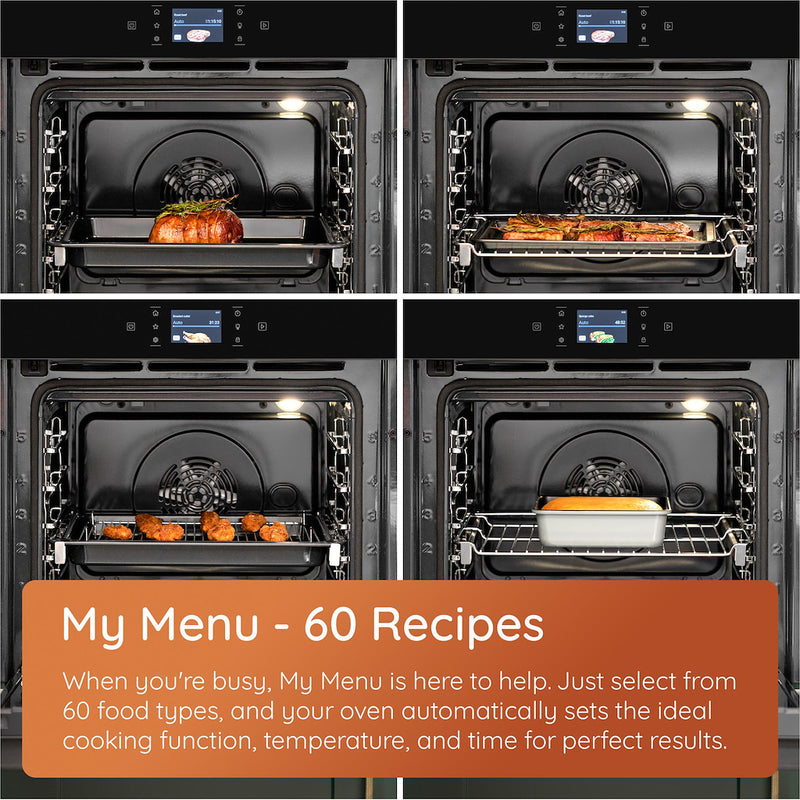Hotpoint HOI68PT1SBUKC Class 6 60cm Built-In Single Pyrolytic Oven with ActiveMultiflow and Air Fry - Black