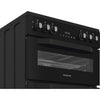 Hotpoint HDE6VDB1 60cm Freestanding Electric Double Oven Cooker with Multiflow Thumbnail