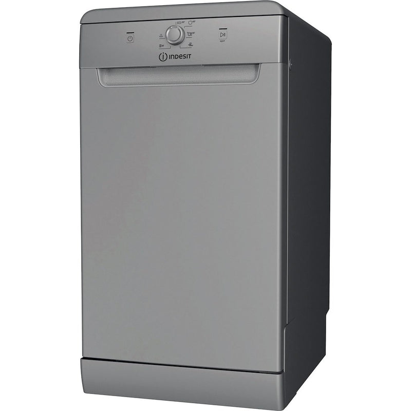 Indesit IN2FE10CS90SUK Freestanding 45cm Slimline Dishwasher with 10 Place Settings - Silver