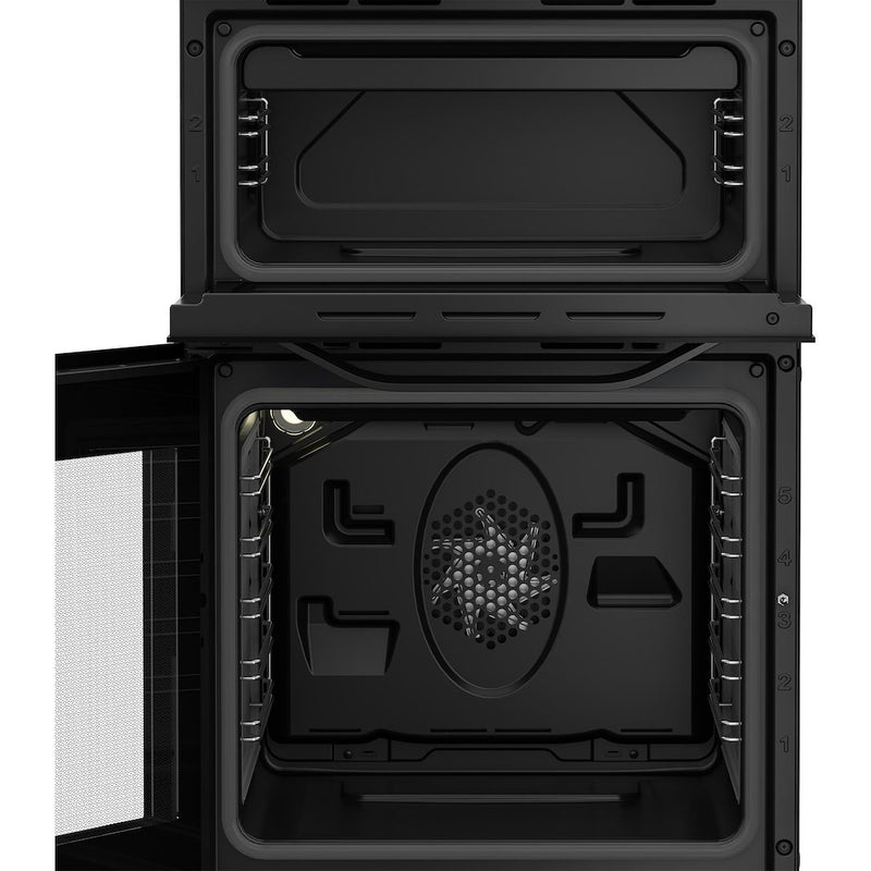 Hotpoint HTE5VCB Freestanding 50cm Electric Cooker with Ceramic Hob - Black
