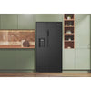 Hotpoint HPG29643IBXR4UK Freestanding Dual No Frost American Fridge Freezer with VitalCare and Water & Ice Dispenser - Black Steel Thumbnail