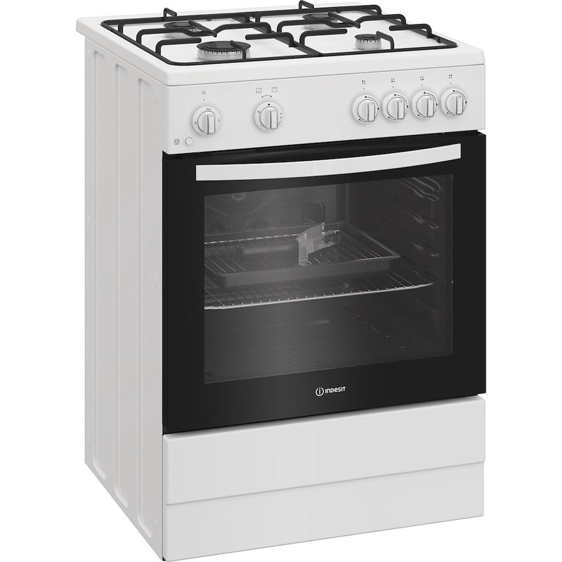 Indesit I6GGMMWUK Freestanding 60cm Gas Single Cooker - White
