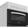 Indesit ITE5VMW Freestanding 50cm Electric Cooker with Ceramic Hob Thumbnail