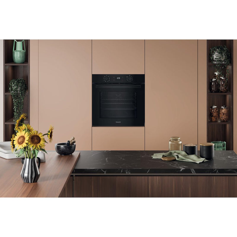 Hotpoint HO455HBUK Built-In Single Oven - Black