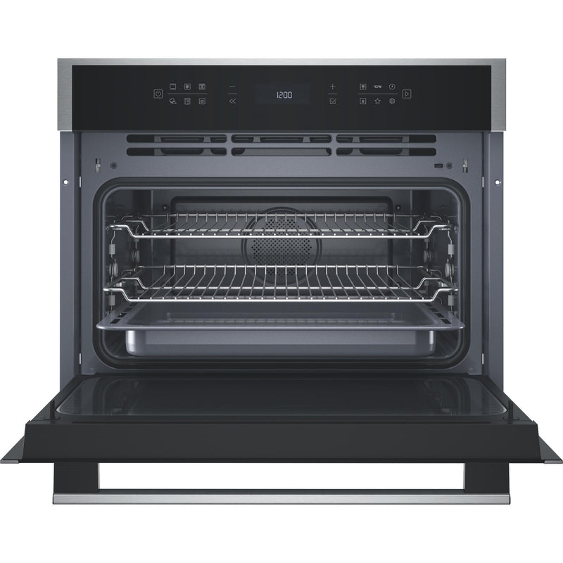 Hotpoint HCW6O7HTSXUKC Class 6 45cm Built-In Compact Oven with Microwave - Stainless Steel