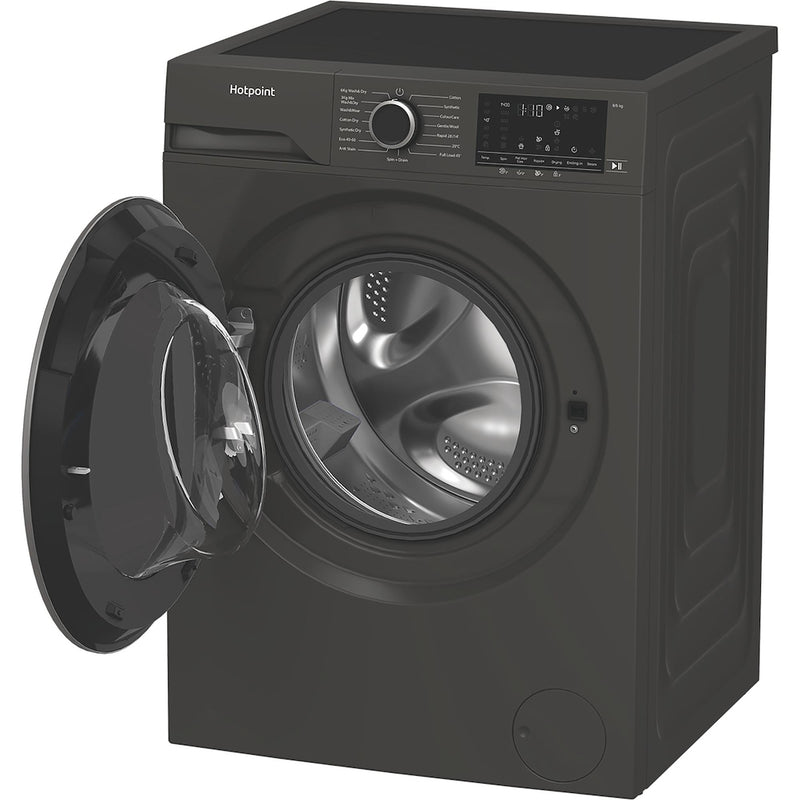 Hotpoint HBD8680GANTISTAINUK AntiStain Freestanding 8+6kg Washer Dryer - Graphite