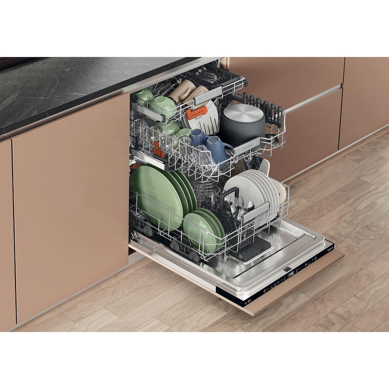 Hotpoint H8IB15M4TSUK 15 Place Setting Hydroforce Integrated Dishwasher with Maxi Space