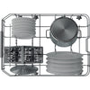 Hotpoint HP3FC10BS7A0SUK 10 Place Setting Freestanding Slimline Dishwasher with 3D Zone Wash - Silver Thumbnail