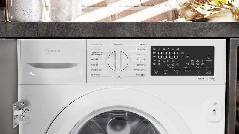 Neff V8540X0GB 8/5kg 1400rpm integrated washer dryer