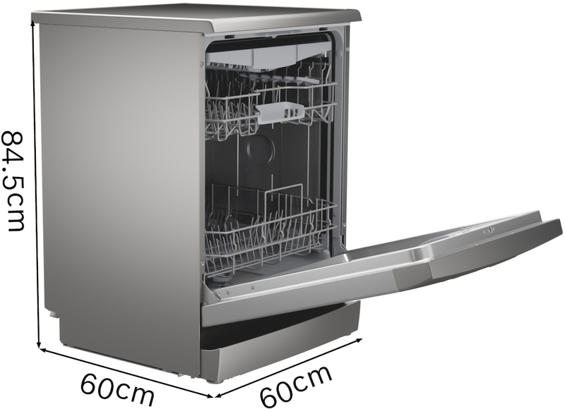 Bosch Series 2 SMS2HVI66G, Free-standing dishwasher Stainless Steel (Discontinued)