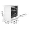 Bosch SMS4HCW40G Series 4 White Full Size Free Standing Dishwasher (Discontinued) Thumbnail