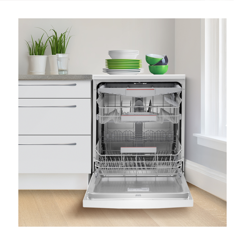 Bosch SMS4HCW40G Series 4 White Full Size Free Standing Dishwasher (Discontinued)