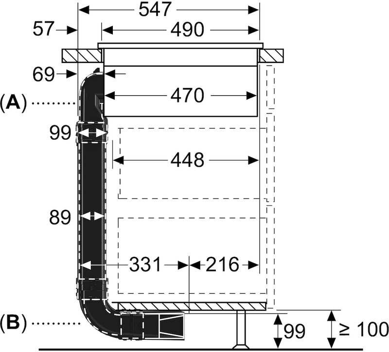 Neff T48TD7BN2, Induction hob with integrated ventilation system (Discontinued)