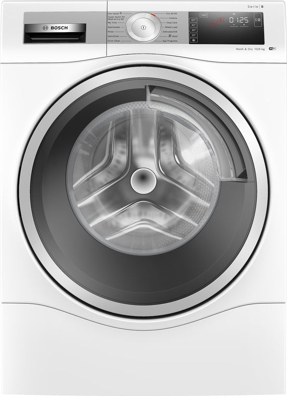 Bosch Series 8 WDU8H541GB Washer Dryer | 10kg Wash 6kg Dry - White