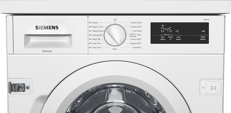 Siemens iQ 500 WI14W302GB, Built-in washing machine - 8kg with 1400rpm - C Rated (Discontinued)