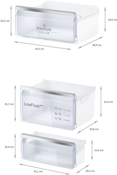 Neff N 50 KI5872SE0G, Built-in fridge-freezer with freezer at bottom