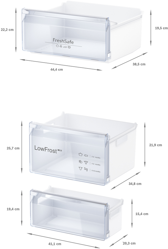 Neff KI5871SF0G N30 Integrated 70/30 Split Sliding Hinge Fridge Freezer (Discontinued)