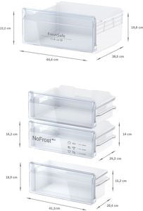 Neff KI7861SF0G N30 Integrated Fridge Freezer 60/40 Frost Free Sliding Hinge (Discontinued)