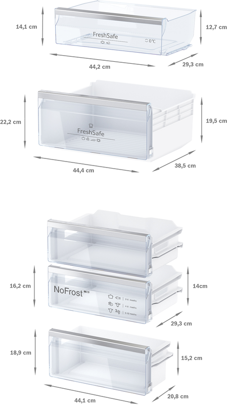 Neff KI7867FE0, Built-in fridge-freezer with freezer at bottom (Discontinued)