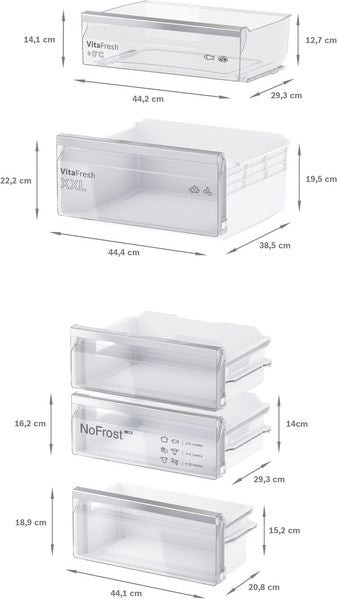 Bosch KIN86ADD0, built-in fridge-freezer with freezer at bottom (Discontinued)