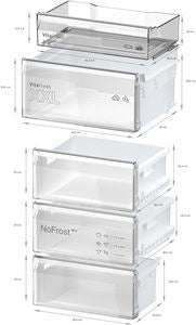 Bosch KGN367LDF, Free-standing fridge-freezer with freezer at bottom (Discontinued)