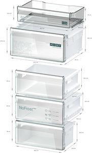 Siemens KG36NXXDF, Free-standing fridge-freezer with freezer at bottom (Discontinued)