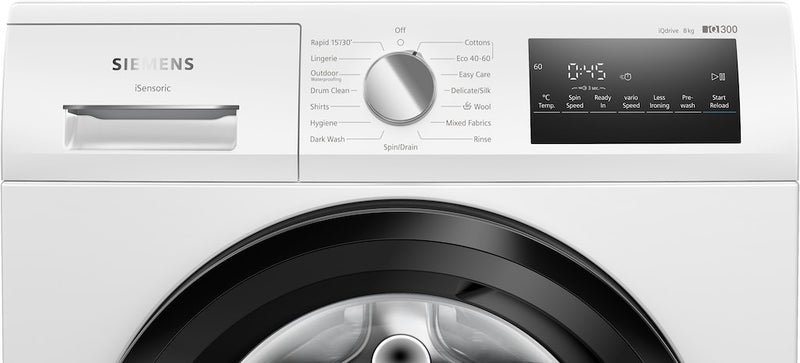Siemens WM14NK08GB, Washing machine, front loader (Discontinued)