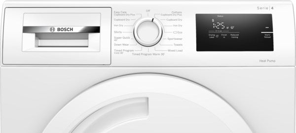 Bosch Series 4 WTH84001GB, Heat pump tumble dryer