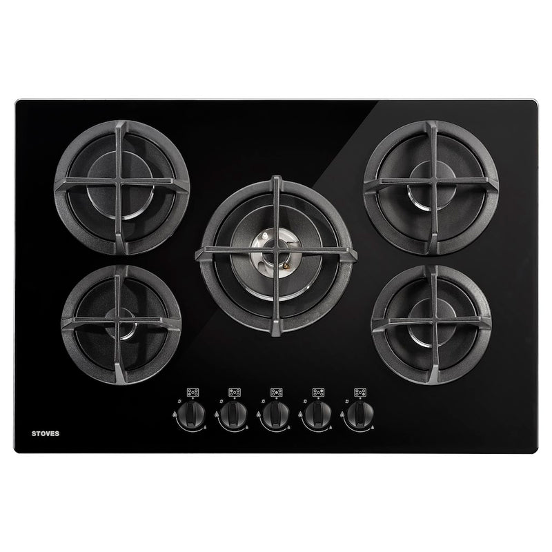 Stoves ST GTG75C Blk 75cm Gas through Glass Hob (Discontinued)