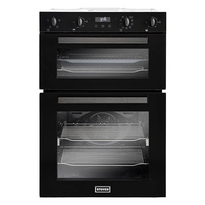 Stoves ST BI902MFCT Blk Built In Double Electric Oven