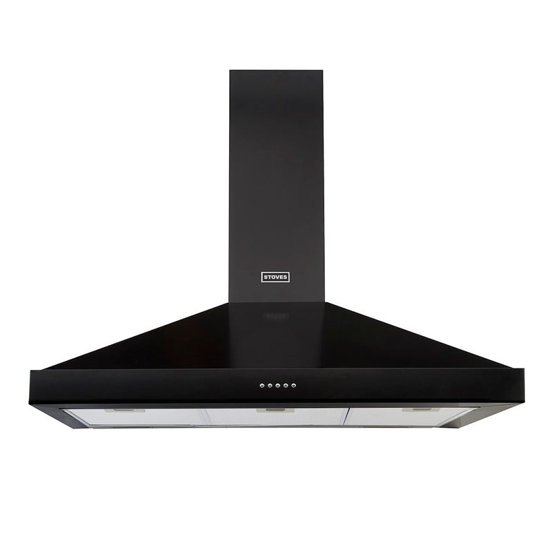Stoves ST S900 STER CHIM BLK 90cm Hood (Discontinued)