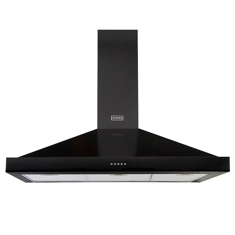 Stoves ST S1000 STER CHIM BLK 100cm Hood (Discontinued)