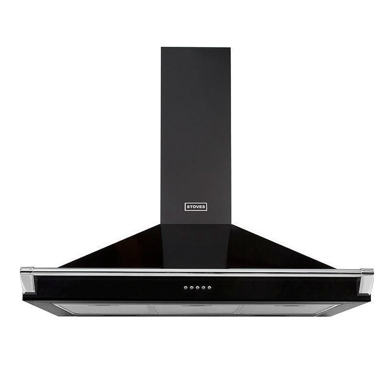 Stoves ST S900 RICH CHIM RAIL BLK 90cm Hood (Discontinued)