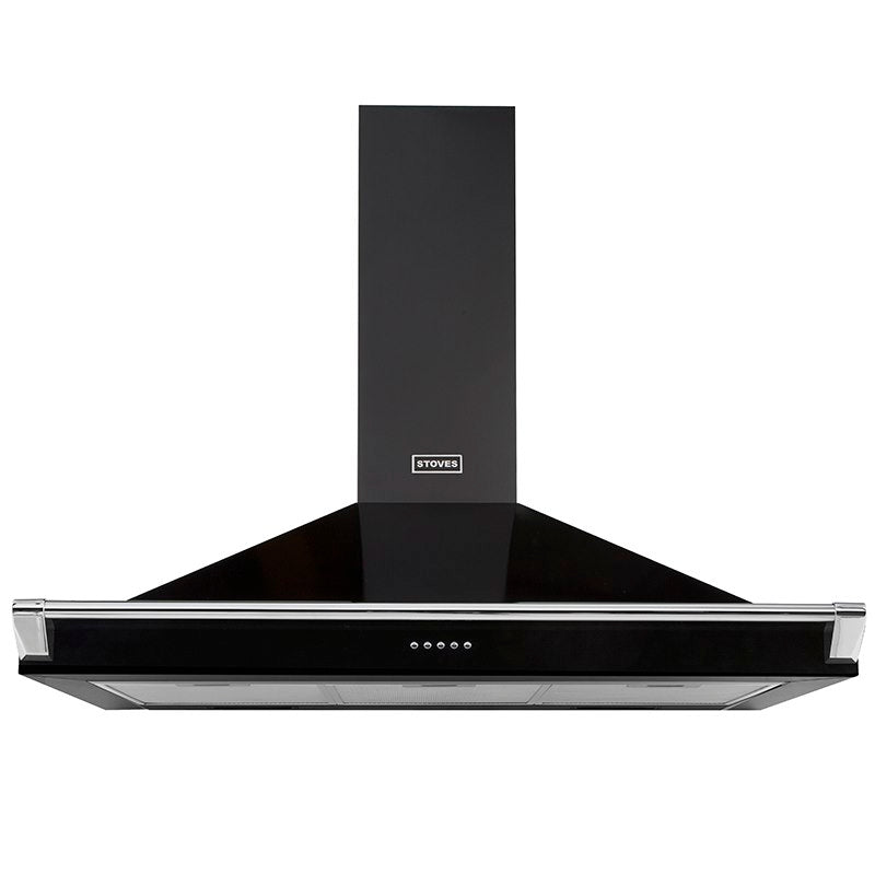 Stoves ST S1100 RICH CHIM RAIL BLK 110cm Hood (Discontinued)