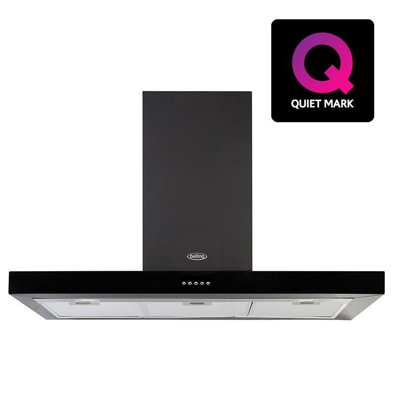 Belling BEL COOKCENTRE 100 FLAT BLK 100cm Hood (Discontinued)